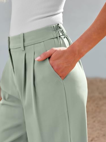 Image of LILLUSORY Womens Wide Leg Dress Work Flowy Pants Business Casual Outfits