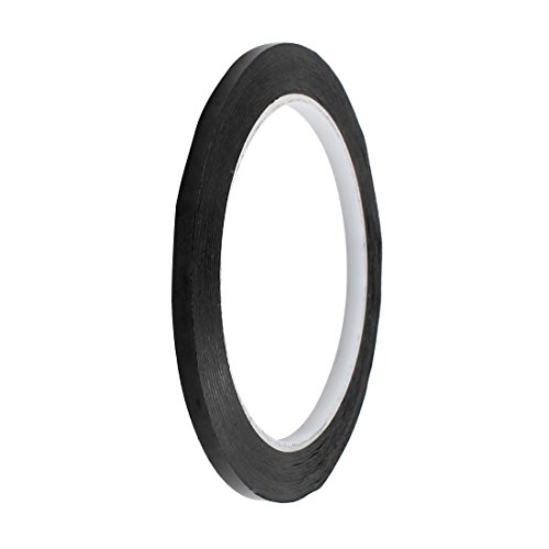 Aexit 5mm x Labels & Labeling Equipment 66M Safety Caution Reflective Warning Sticker Adhesive Industrial Labeling Tape Tape Black