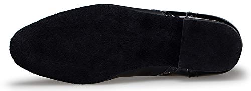 Honeystore Men's Lace-up Dance Shoes Splice PU Leather Modern Tango Jazz Ballroom Latin4