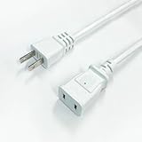 Cyberplugs 電源ケーブル 延長コード 約1.8m 最大700W PSE認証品 延長ケーブル 電源延長 ホワイトコンセント