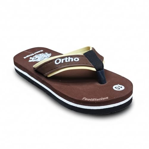 Image of Ortho Comfort Flip Flops, Multi Colour Combination, Comfortable Stylish Casual Boys Slipper | 2-10 Years. (Refer size chart in images)