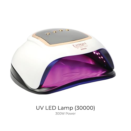Image of Emigel Professional Nail UV Lamp 300W | Nail UV Lamp | Professional Nail Lamp for UV Gel | Nail Gel Curing Lamp.