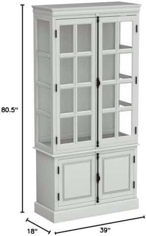 Acme Iovius Curio Cabinet in White