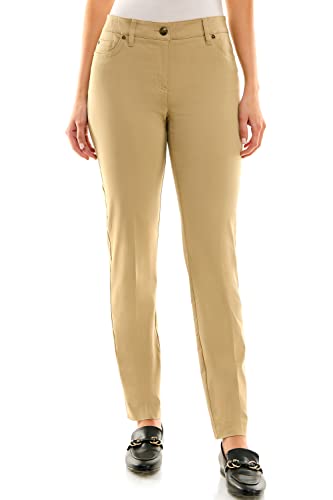 Image of Zac & Rachel Women's Millennium Fabric Pant - Perfectly Designed Woven Stretch Combination That Makes for The Most Flattering