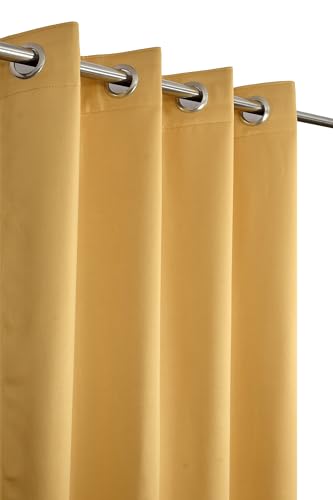 Image of LaVichitra Polyester Thermal Insulated 3 Layered Solid Blackout Opaque Solid Long Door Curtain (8 ft, Beige)