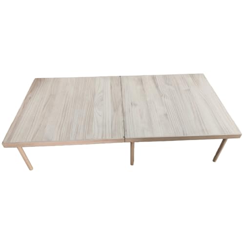 GamPark Portable Wooden Outdoor Low Picnic Table with Adjustable Legs