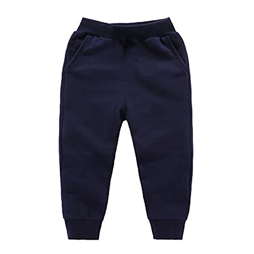 Toddler Sweatpants for Girls Boys Joggers Cotton Pull On Jogger Pants Kids Solid Elastic Waist Loose Athletic Trousers2
