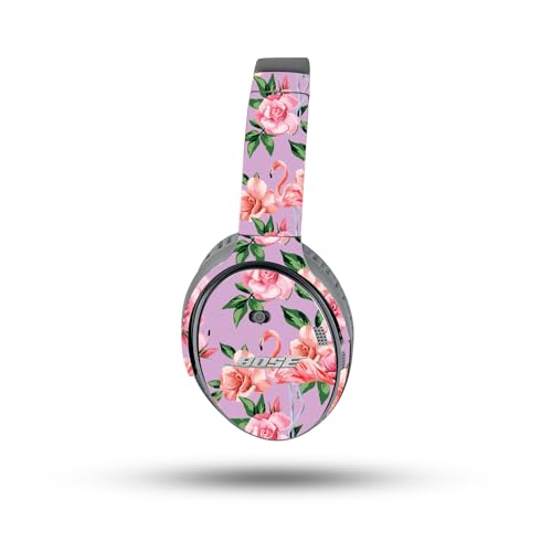 Image of MightySkins Skin Compatible with Bose QuietComfort 35 II Headphones - Flamingo Rose | Protective, Durable, and Unique Vinyl Decal wrap Cover | Easy to Apply, Remove, and Change Styles