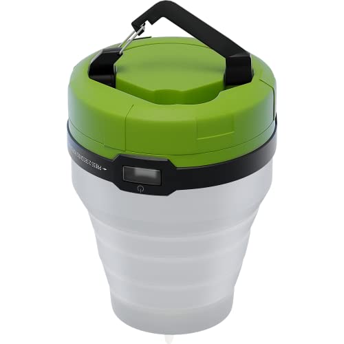 Goobay 58392 Lámpara LED camping / 1 vatio / 3 en 1 / plegable / flujo luminoso 90lm / lámpara colgante / linterna Led / lámpara de cabecera para camping y actividades al aire libre