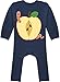 Shirtracer Baby Karneval und Fasching Kostüm - Apfel mit Wurm - 6/12 Monate - Navy Blau - Apfel - BZ13 - Baby-Body Langarm für Jungen und Mädchen