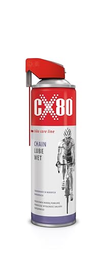 CX80 | Chain Lube Wet | Widerstandsfähiges Fahrrad Kettenöl für hervorragende Schmierung und Schutz speziell bei nassen Bedingungen | Aus Bike Care Line Set | Optimales Fahrrad Zubehör | 500ml