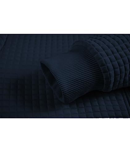 Image of GEEK LIGHTING Mens Fleece Lined Hoodies Zip Up Waffle Knit Thicken Hooded Sweatshirts Winter Jackets