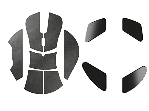 Glorious Gaming Mouse Grip Tape (Model D) + Glorious G-Floats PC Gaming Mice Feet - Skates & Floats for Model D - Polished Ceramic Feet for Model D Gaming Mouse (Bundle)