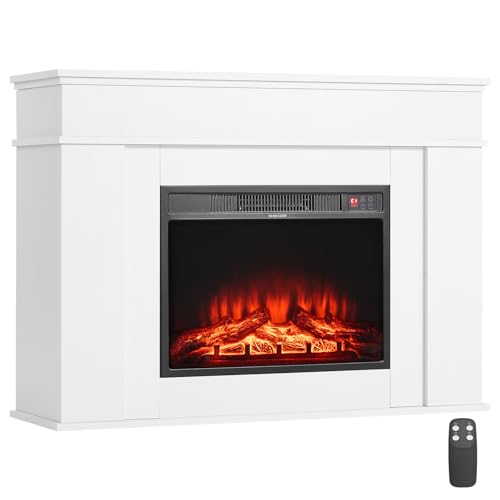 VEVOR 43 inch Freestanding Fireplaces, 1500W 5120BTU Fake Electric Fireplace