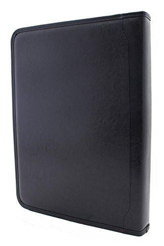 Porte-documents A4 bleu Noda anti-perte de feuillets avec classeur zippé robuste - 6
