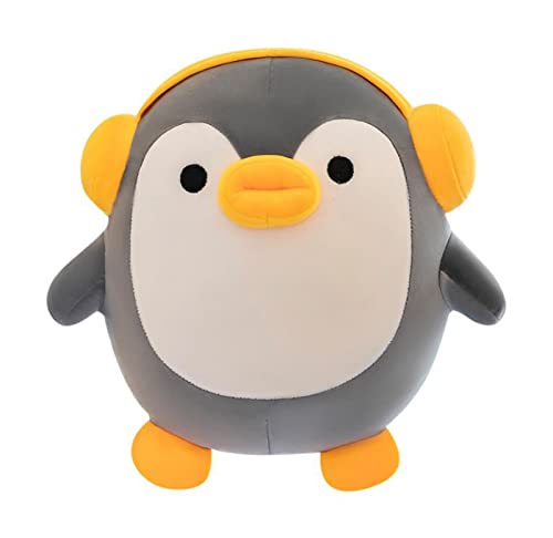 (ニカ)ぬいぐるみ ペンギン 人形 もこもこ 柔らかい 抱き枕 可愛い おもちゃ 動物 ぬいぐるみ もこもこ 萌え萌え ペット 玩具 子供の日 誕生日 プレゼントグレー40cm