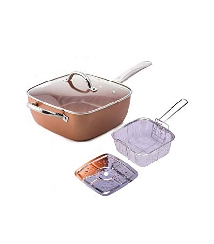 Andra - Padella in rame antiaderente quadrato