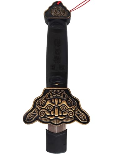 Image of BookMyCostume Foldable Ninja Sword for Kids (5+) & Adults - 32 inch Smooth Steel Blade with Plastic Handle & Red Tassel - Safe Fancy Dress Accessory & Cosplay Prop