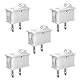 SCOOYUCK 5 Stücke Wippschalter, SPST 15mm x 21mm 2 Polig ON/OFF 12V 24V 125V 250V Kippschalter, für Auto Boot Haushaltsgeräte(weiß)