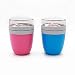 Produktbild Mepal 2 x Lunchpot Ellipse, 500ml, Polypropyleen (PP), PCTG, Aqua/Pink, 11 x 11 x 15 cm