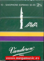 CAAS SAXOFON SOPRANO - Vandoren Java (Caja Verde Claro) (Dureza 2) (Caja de 10 Unidades)