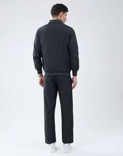 Image of Monte Carlo Mens Regular Fit Full Sleeve Solid Collar Winter Tracksuit (Pack of 1)