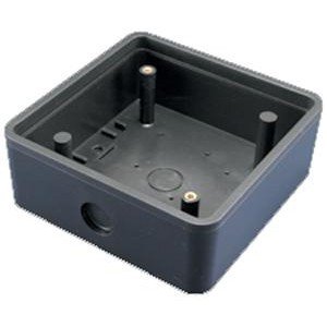 BeA 10BOX475SQSM 4.75" Square Surface Mount Push Button, Black, Not Water Resistant