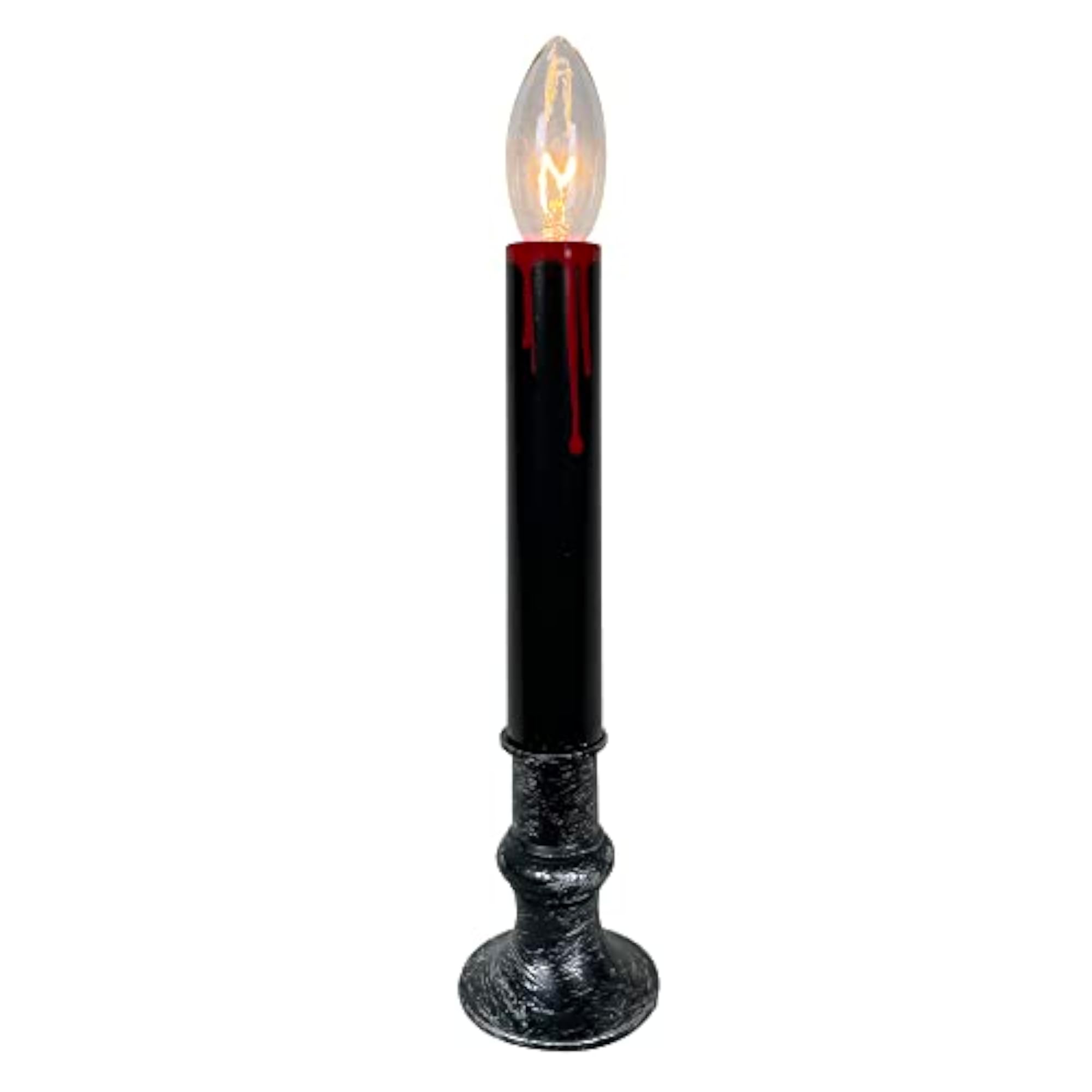 Blood Drip Halloween Candle, Black