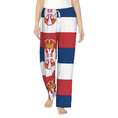 Pantalon de pyjama Serbie grande taille confortable qui ne serre pas