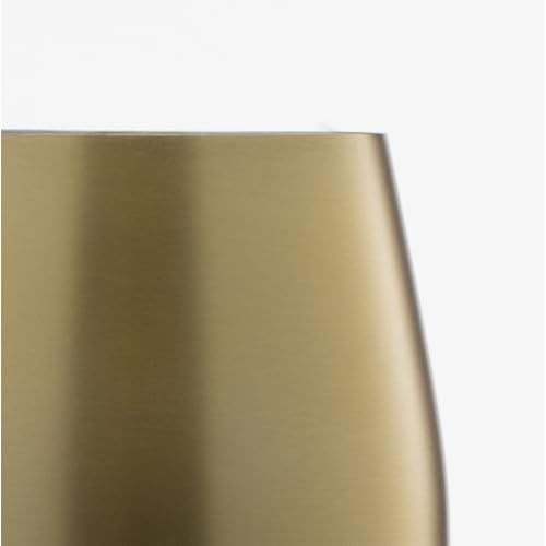 Cambridge EW002CBGLDDS Silversmiths 4 Piece Set Of 18 Oz Brushed Gold All Purpose Single Wall Wine Glasses thumb #2