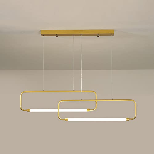 Lampe suspendue de luxe linéaire pour décoration de salon