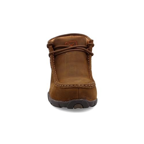 Image of Twisted X Women's Steel Toe Chukka Driving Moc, Distressed Saddle, 8.5 W