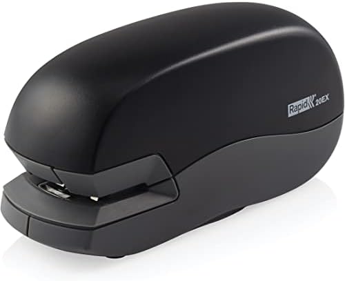 Amazon.com: Rapid 20EX - Grapadora eléctrica personal, capacidad de 20  hojas, color negro (73126) : Productos de Oficina