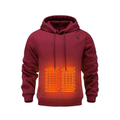 Heated Hoodie for Men Women Warm Sweatshirts Heated Jackets USB Electric Pullover Outdoor Heating with Pockets Unisex2