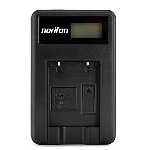 Norifon NP-45 LCD USB Cargador para Fujifilm FinePix Cámara y Más