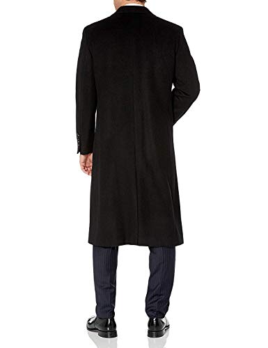 Image of Adam Baker Men's Overcoat Single & Double Breasted Luxury Wool /Cashmere Full Length Topcoat