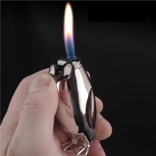Encendedor Mini Antorcha Pinguino Azul Recargable miniatura 4