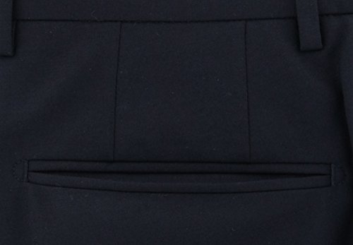 Incotex Midnight Navy Solid Pants - Slim3