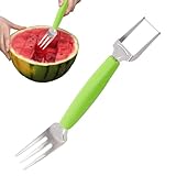 Zestivra Wassermelonenschneider, Sander Slicer – Wassermelonen-Eimerschneider, multifunktionales tragbares Schneidewerkzeug aus Edelstahl für Schule Picknick Camping