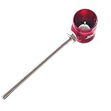 MILAEM Archery Recurve Bow Sight Scope Sight Pin with 1.0 Optical Fiber Arrow Aluminum Sight for Hunting Bow Accessory (Red)