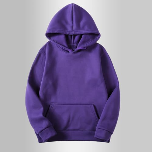 HAOLEI Herren Sweatshirt Mit Kapuze, Sale Hoodie Einfarbig Langärmelig, Pullover Weich Und Bequem, Kapuzenpullover Stilvoller Slim Fit, Langarmshirt Oberteile Klassisch Aus Hochwertiger