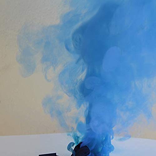 Magic Colored Smoke Tricks Props Fire Tips Fun Toy Pyrotechnics Smoke Cake Fog Magician New Professional Pocket items (Color : 1Pcs Blue)
