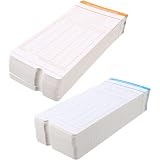 PHENOFICE 200 Sheets Time Cards for Commuting Attendance Paperboard Material, Convenient to Use and Not Easy