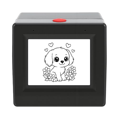 Image of Vikye AI Voice Sticker Printer, Inkless Thermal Mini Pocket Maker 1200mAh Battery HD Display with 2.4G WiFi Connection, for Study Notes DIY Crafts