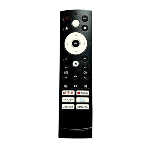 Image of BLACKSHEEP Compatible with vu tv Remote Control Original and Suitable with vu Cinema GloLED Smart Led /LCD Tv Remote Compatible for Vu 4K Ultra Hd Smart Android Tv Remote Control-