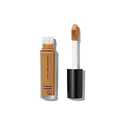 e.l.f. 16HR Camo Concealer, Full Coverage, Highly Pigmented Concealer With Matte Finish, Crease-proof, Vegan & Cruelty-Free, Deep Olive, 0.203 Fl Oz