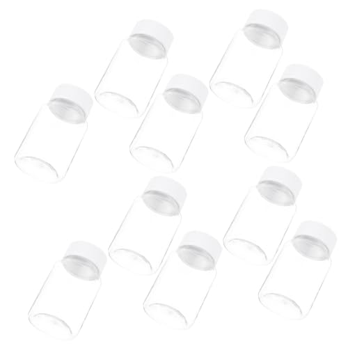 Outanaya 20Pcs Storage Bottles with Screw Lids Airtight Dispenser for Tablets Vitamins and Capsules Durable and Container for Medicine and Herbs