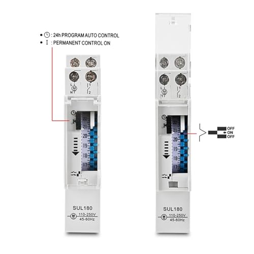 Minuteur SUL180 stop au gaspillage energetique interrupteur programmable DIN