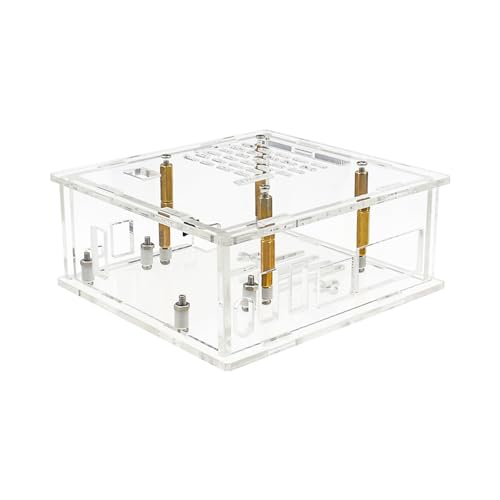 Carcasa protectora de acrílico para placa de desarrollo con ventilación de flujo de aire y espacio para refrigeración activa (solo funda)
