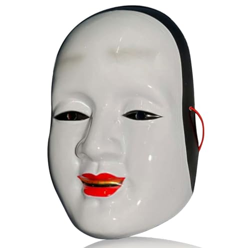 Gmasking PVC Prajna Japanese NOH Cosplay Mask Adult Halloween Party Costume